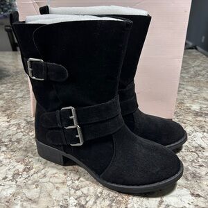 Black Suede Boots